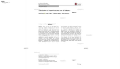 Valorization of wastes from the rose oil industry